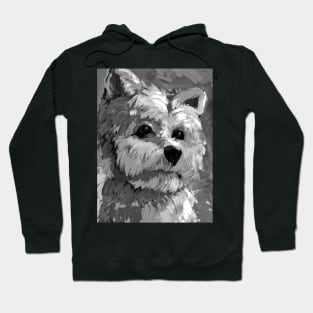 Yorkshire Terrie 2 Black and White Hoodie